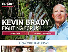 Tablet Screenshot of bradyforcongress.com